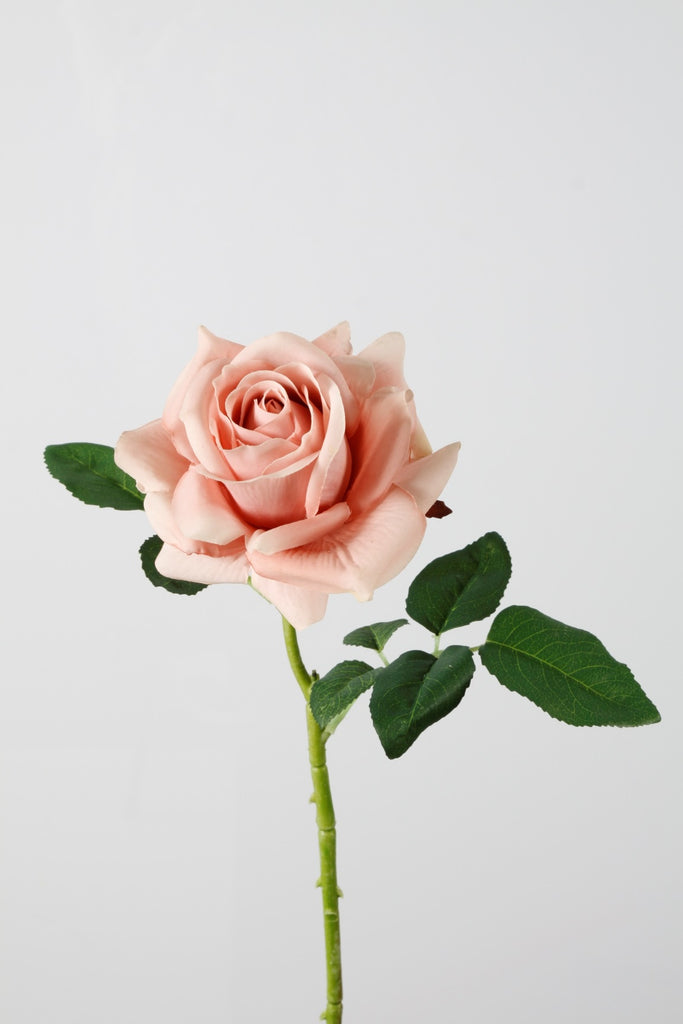 Zijdebloemen en planten Rose Spray 62cm Oud roze roos