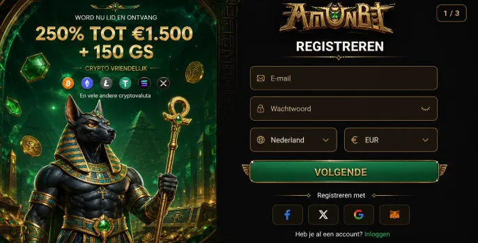 Amunbet Casino Login banner